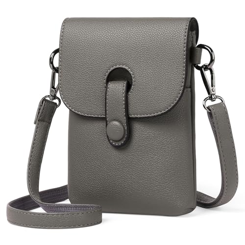 SENDEFN Handytasche zum Umhängen Damen, Crossbody Handy Schultertasche mit Kartenfächer, Leder Geldbörse Damen Handy Umhängetasche mit Verstellbar Abnehmbar Schultergurt für Handy unter 6,7 Zoll von SENDEFN