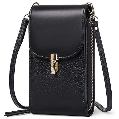 SENDEFN Handytasche zum Umhängen Damen, Reißverschluss Crossbody Handy Schultertasche mit 7 Kartenfächern, Umhängetasche mit Verstellbar Abnehmbar Schultergurt Passt Handy unter 6,5 Inch von SENDEFN