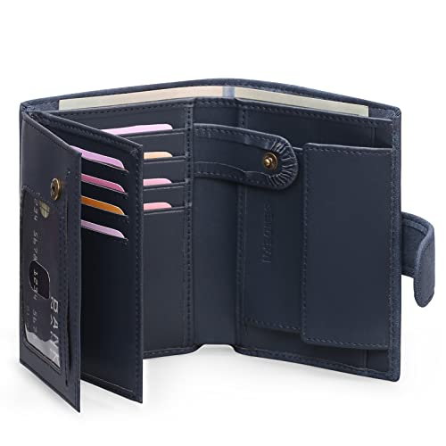 SENDEFN Herren Geldbörsen mit RFID Schutz, Groß Echtleder Portemonnaie Herren in Hochformat, Trifold Geldbeutel für Männer, Brieftasche Wallet Portmonee mit 16 Kartenfächer & Münzfach von SENDEFN