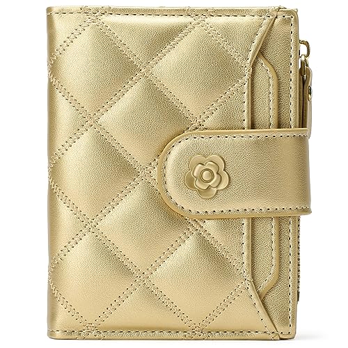 SENDEFN Geldbörse Damen Klein, Kleines Portemonnaie Damen mit RFID Blockierung, Geldbeutel mit 14 Kartenfächern und 4 ID Fenster von SENDEFN