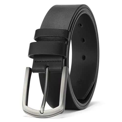 SENDEFN Ledergürtel Herren, Gürtel Herren 38 mm Breit, Gürtel für Herren Jeans und Business Anzug mit Geschenkbox Belt von SENDEFN