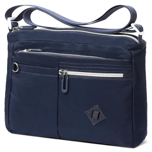 SENDFEN Kleine Schultertasche aus Nylon – Multifunktionale Umhängetasche Damen - Crossbody Bag - Leichte Taschen Damen Klein von SENDEFN