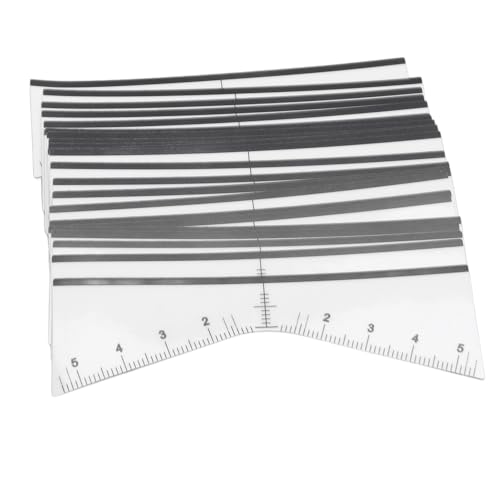 Augenbrauenschablone, 100er Pack Augenbrauenlineal Microblading Klebeaufkleber für Frauen & Anfänger, Universal Brauenschablone Mapping Tool für die Formung von SENECESLI