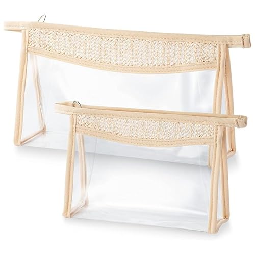 SENENQU 10 transparente Boho-Kosmetik-Make-up-Taschen mit Reißverschluss, kleine Kulturbeutel, Mehrzweck-Kulturbeutel, wasserdicht, Reise-Make-up-Organizer, Kosmetiktasche für Damen und Herren SENENQU 10 transparente Boho-Kosmetik-Make-up-Taschen mit Reißverschluss, kleine Kulturbeutel, Mehrzweck-Kulturbeutel, wasserdicht, Reise-Make-up-Organizer, Kosmetiktasche für Damen und Herren von SENENQU