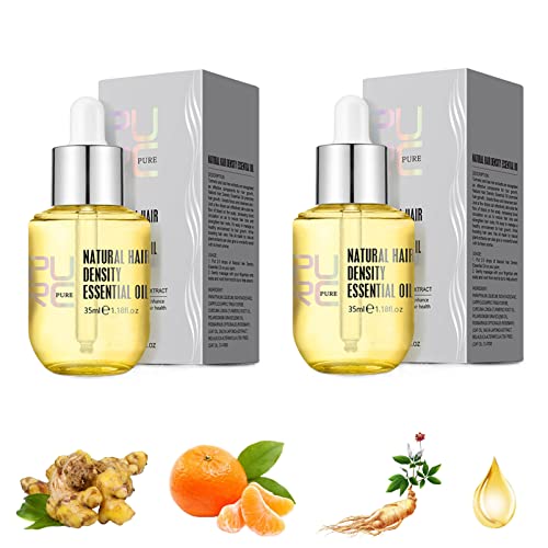 SENGHUI Purc Natural Hair Density Essential Oil,Purc Oil for Hair Growth,35ml Ginger Hair Regrowth Serum for Men Women (70ml/35ml 2pcs), Anzahl Der Teile: 1 von SENGHUI