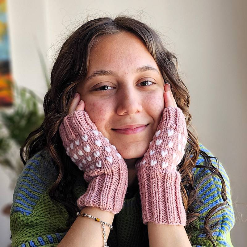 Benutzerdefinierte Herz Fingerlose Handschuhe, Weihnachtsgeschenke Für Die Freundin, Silvestergeschenk Sich Selbst von SENNURSASA