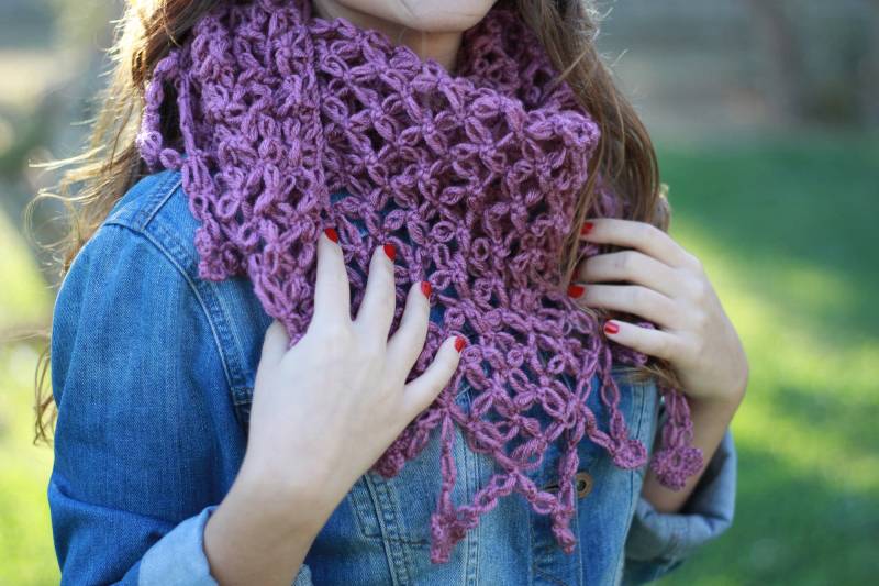 Crochet Dreieck Schal/Für Frauen, Schulter Deckend von SENNURSASA