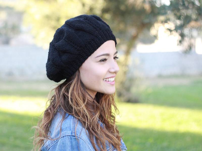 Damen Wintermütze Handgestrickte Baskenmützen Für Frauen von SENNURSASA