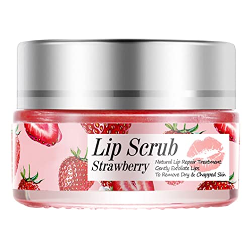 Lip Scrub Exfoliator Lip Overnight Moisturizer Sleeping Cream Lip Repair Balm Strawberry von SENRN