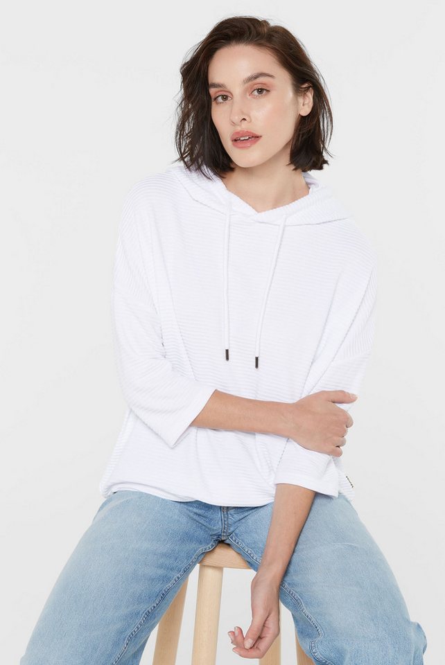 SENSES.THE LABEL Kapuzensweatshirt mit überschnittenen Schultern von SENSES.THE LABEL