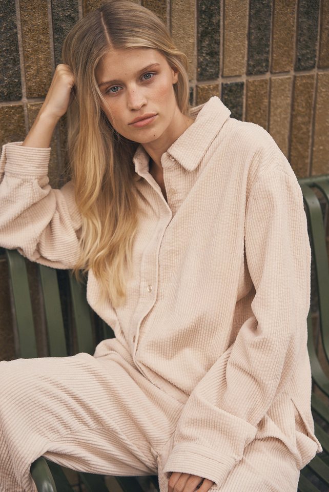 SENSES.THE LABEL Langarmbluse aus softem Breitcord von SENSES.THE LABEL