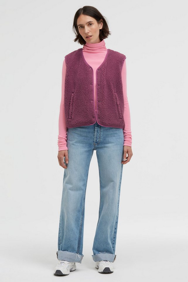 SENSES.THE LABEL Plüschweste mit Reißverschlusstaschen von SENSES.THE LABEL