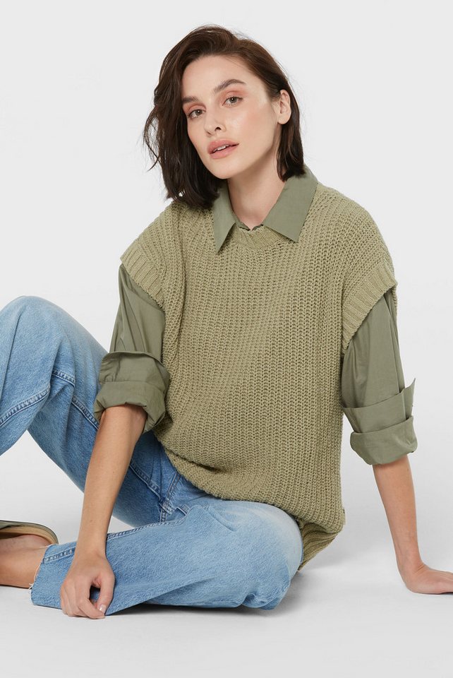 SENSES.THE LABEL Pullunder im Rippstrickmuster von SENSES.THE LABEL