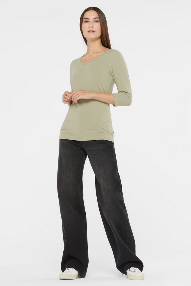 SENSES.THE LABEL Rundhalsshirt mit Elasthan-Anteil von SENSES.THE LABEL