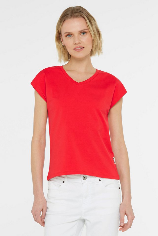 SENSES.THE LABEL V-Shirt mit überschnittenen Schultern von SENSES.THE LABEL