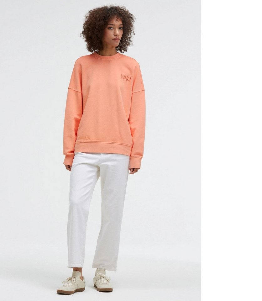 SENSES.THE LABEL Sweatshirt,Sweatshirt STAR:LIGHT mit gewaschener Optik und Backprint Print von SENSES.THE LABEL