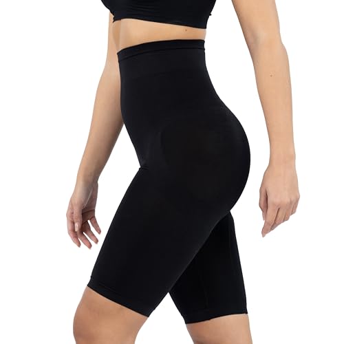 SENSI' Miederpants Damen Figurformend Nahtlos Made in Italy (38-42, Schwarz) von SENSI'