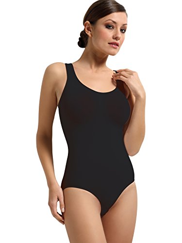SENSI' Modellierung der Körperform Breite Schultern Nahtlos - Made in Italy (50-54, Schwarz) von SENSI'