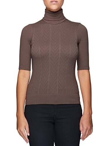 SENSI' Pullover Damen Rollkragen halber Arm Strickmode Made in Italy von SENSI'