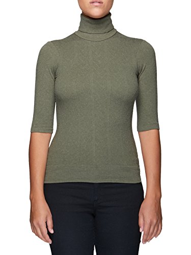 SENSI' Pullover Damen Rollkragen halber Arm Strickmode Made in Italy von SENSI'