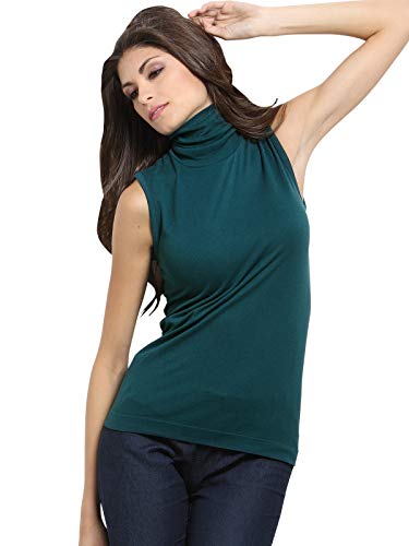 SENSI' Rollkragen Pullunder Damen Wolle Viskose Nahtlos Seamless Made in Italy von SENSI'