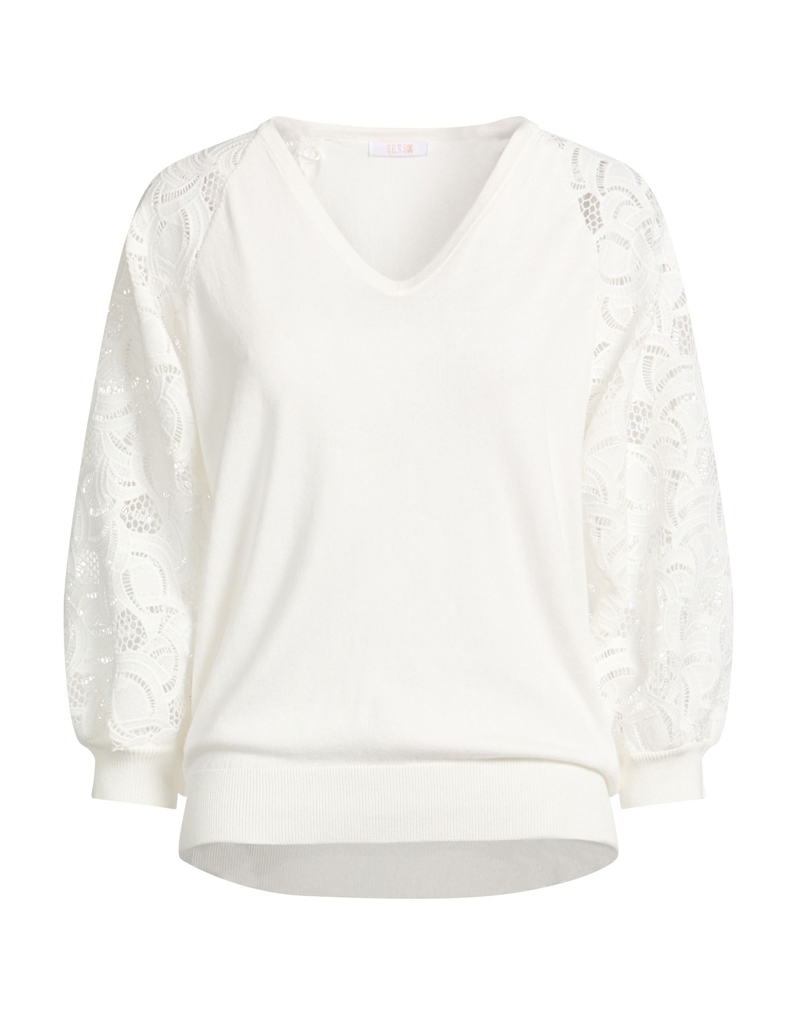SENSO by ATMOSFASHION Pullover Damen Weiß von SENSO by ATMOSFASHION