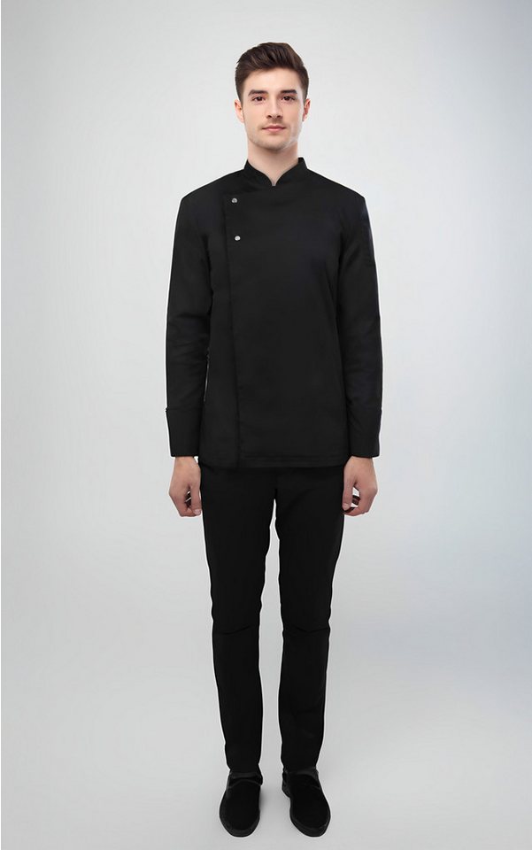 SENTYRZ Kochjacke Schwarze Berufsjacke in 5 Größen mit seitlichem Verschluss Elegantes Design mit Druckknöpfen - Innovation für Profis! SENTYRZ Kochjacke Schwarze Berufsjacke in 5 Größen mit seitlichem Verschluss Elegantes Design mit Druckknöpfen - Innovation für Profis! von SENTYRZ