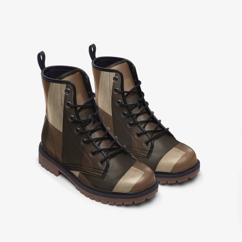Step Into The World Of Artistic Expression & Unparalleled Style With These Captivating Brown Patchwork Leather Boots A Masterpiece Step Into The World Of Artistic Expression & Unparalleled Style With These Captivating Brown Patchwork Leather Boots A Masterpiece von SENVEBEN
