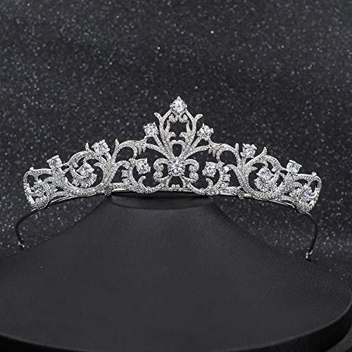 Braut-Diadem mit 5 A Cubic Zirkonia, Diadem für Hochzeit, Geburtstag, Frauen, Haar-Accessoires, Schmuck CH10256 von SEPBRIDALS