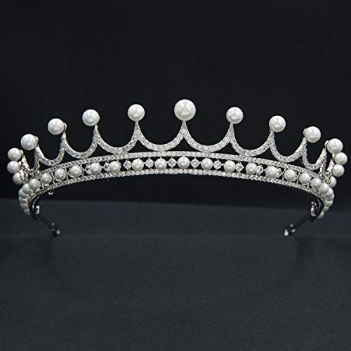 Klassische Zirkonia Replik Prinzessin Tiara für die Hochzeit, Kristall königlich Diademe für die Kollektion CH10368 von SEPBRIDALS