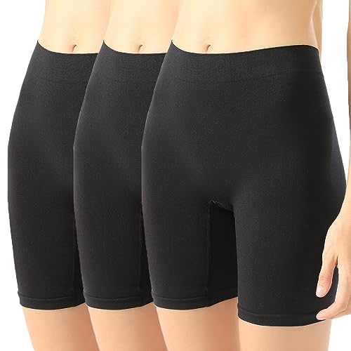 SEPMINDU Nahtlose Anti-Reibungs-Slip-Shorts für Damen unter Kleidern Glatte Sicherheitshöschen Unterwäsche Damen-Boxershorts mit langem Bein von SEPMINDU