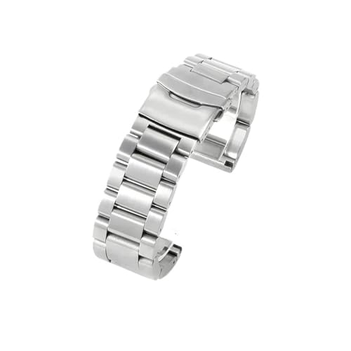 SEQLTWFC Edelstahl-Uhrenarmband, kompatibel mit Panerai Diesel Luminox, wasserdicht, schweißfest, bequem, for Herren-Uhrenarmband, 22 24 26 mm(Steel,24mm) von SEQLTWFC