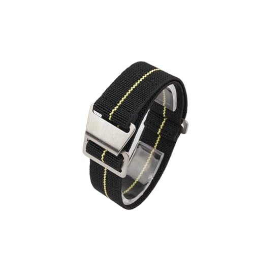 SEQLTWFC Herren-Uhrenarmband, Nylon, universal, ballistisches Gewebe, 20 mm, 22 mm, 18 Stück, 20MM_STEEL BUCKLE von SEQLTWFC