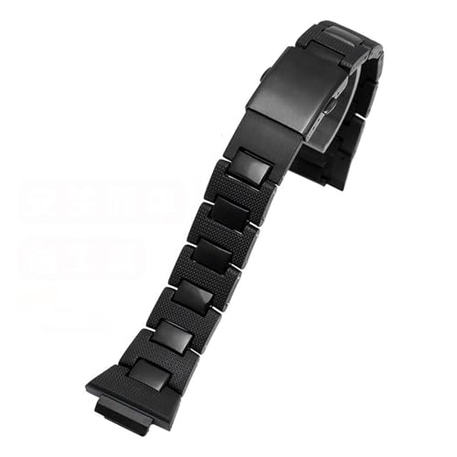 SEQLTWFC Kompatibel mit Casio G-Shock DW5600 DW6900 GW-M5610 DW9600 Serie Kunststoff-Stahl-Armband, 16-mm-Anstoßarmband mit Werkzeugbändern von SEQLTWFC