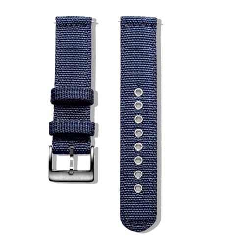 SEQLTWFC Nylon-Uhrenarmbänder mit Schnellverschluss, atmungsaktiv, 18/20/22/24 mm(Blue,24mm) von SEQLTWFC