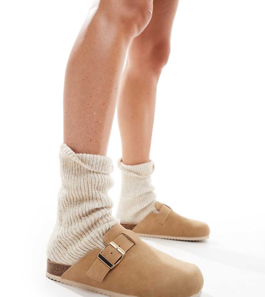 SEQWL Wide Fit - Clogs in Sandbeige mit weiter Passform-Neutral SEQWL Wide Fit - Clogs in Sandbeige mit weiter Passform-Neutral von SEQWL Wide Fit