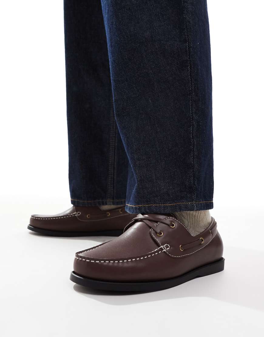SEQWL - AFT Classic - PU-Bootsschuhe in Braun von SEQWL