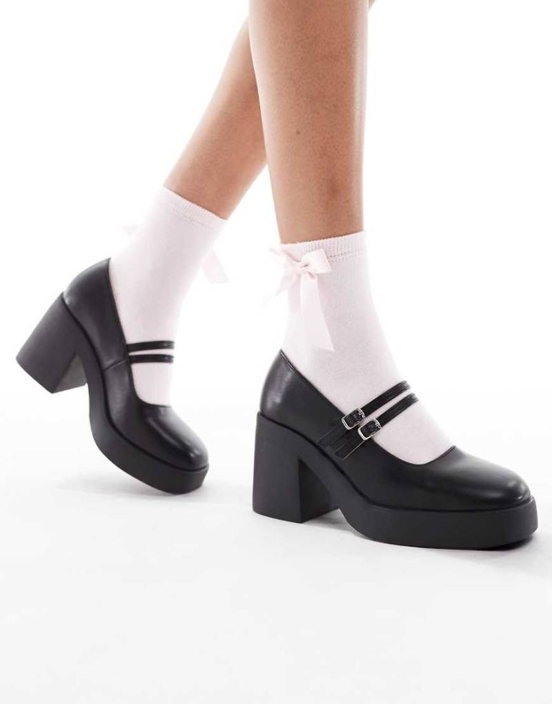 SEQWL - Audi - Mary-Jane-Schuhe in Schwarz mit Riemchen von SEQWL