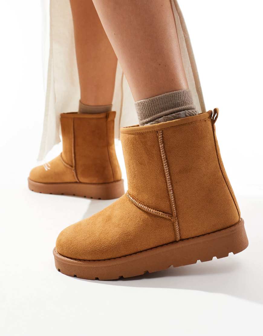 SEQWL - Bequeme Ankle-Boots in Hellbraun-Neutral von SEQWL