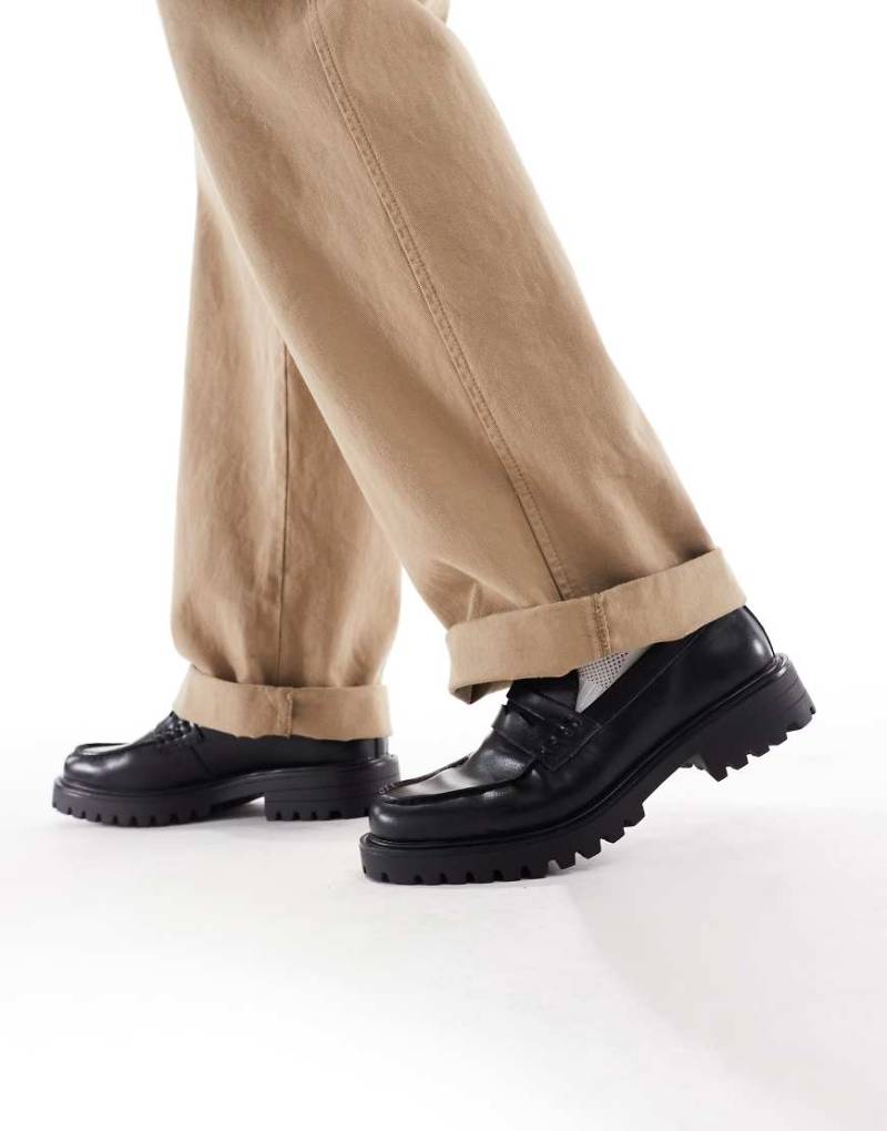 SEQWL - Calvin - Loafer in Schwarz mit dicker Sohle von SEQWL