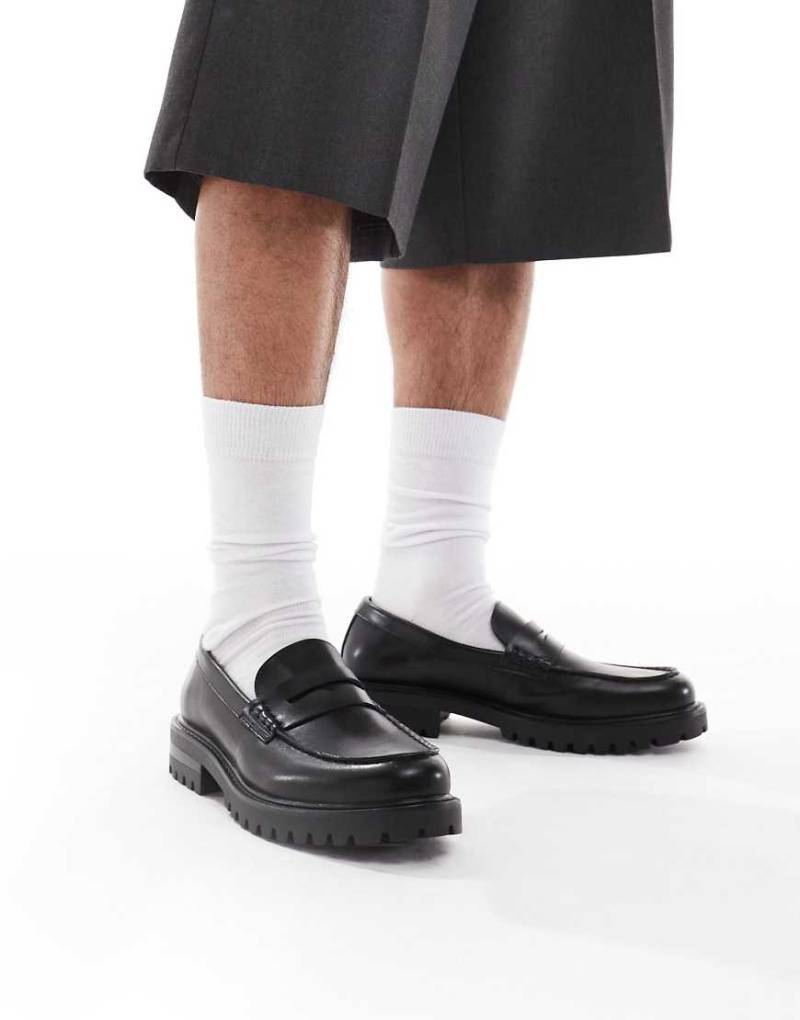 SEQWL - Calvin - Loafer in Schwarz mit dicker Sohle von SEQWL