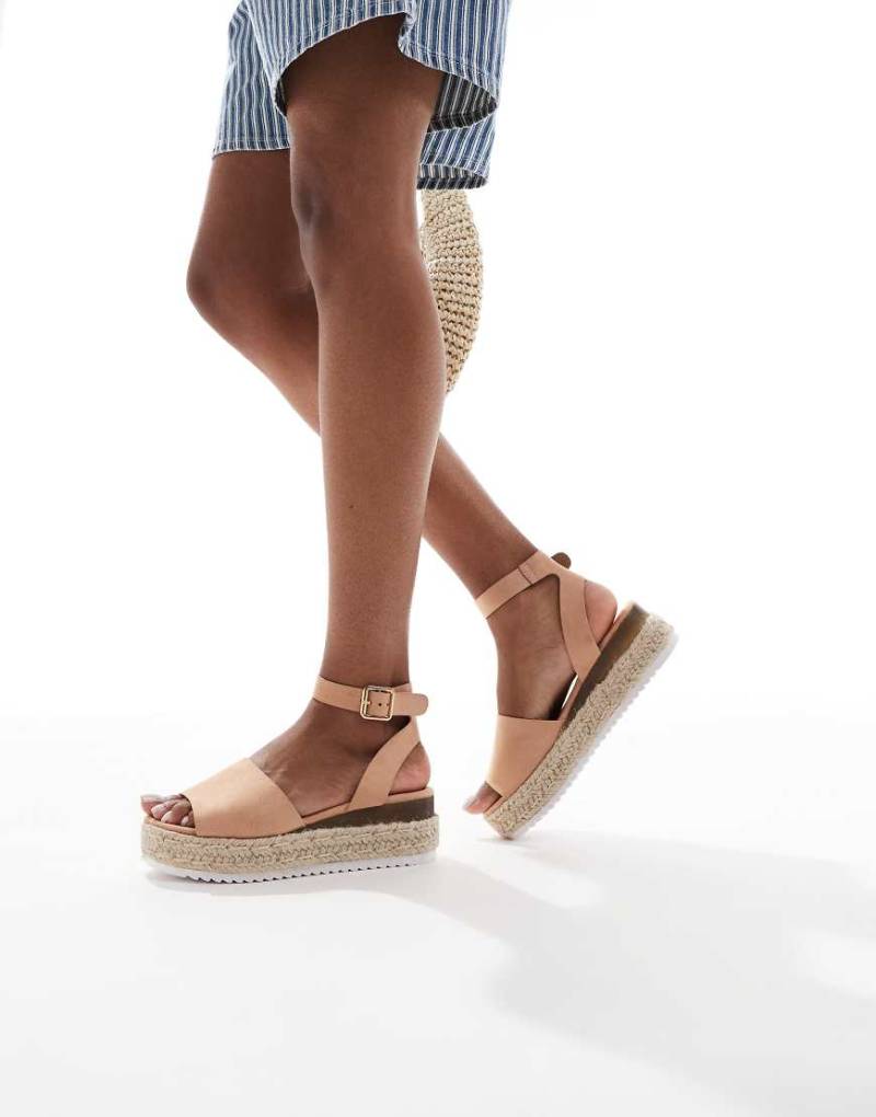 SEQWL - Espadrilles in Beige mit Plateausohle-Neutral von SEQWL
