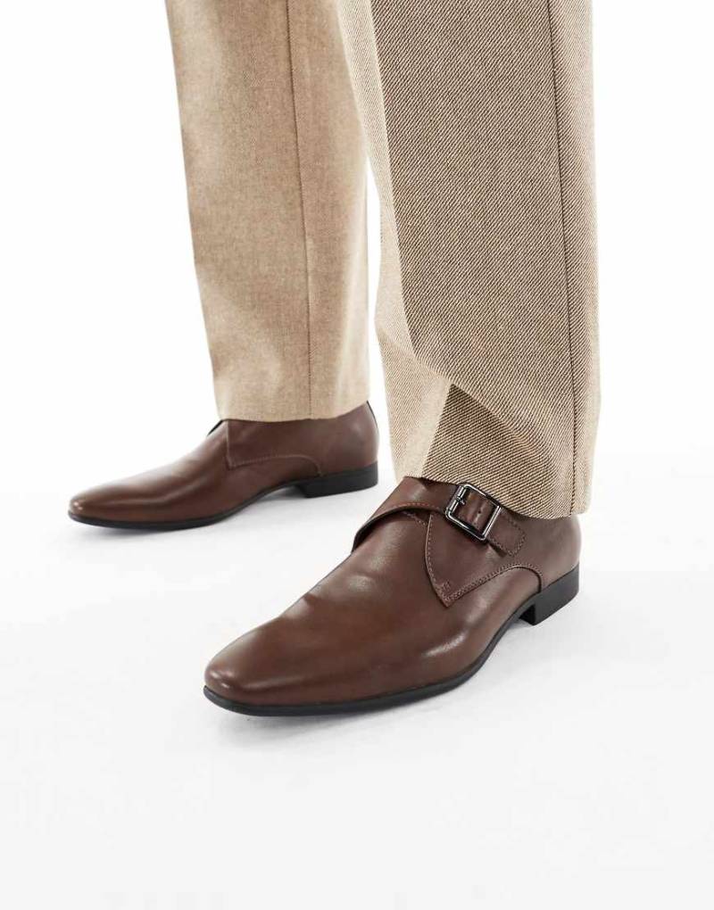 SEQWL - Gunners - Elegante Monk-Schuhe in Hellbraun-Schwarz von SEQWL