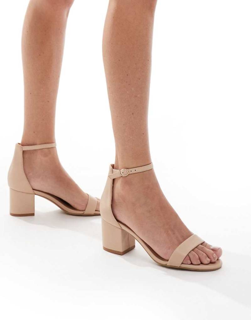 SEQWL - Hallie - Sandaletten in Beige mit Blockabsatz-Neutral von SEQWL