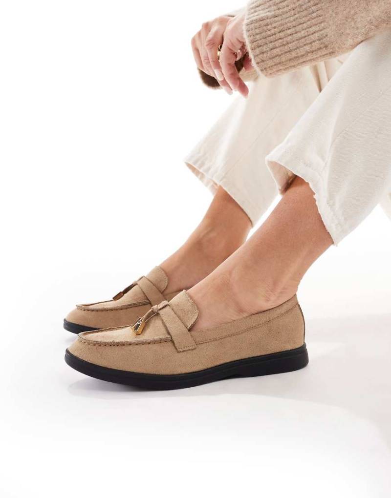 SEQWL - Panther - Halbschuhe aus Wildlederimitat in Camel mit Quaste-Neutral von SEQWL