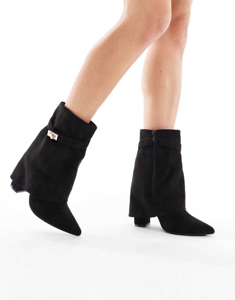 SEQWL - Ranger - Ankle Boots in Schwarz mit Umschlag von SEQWL