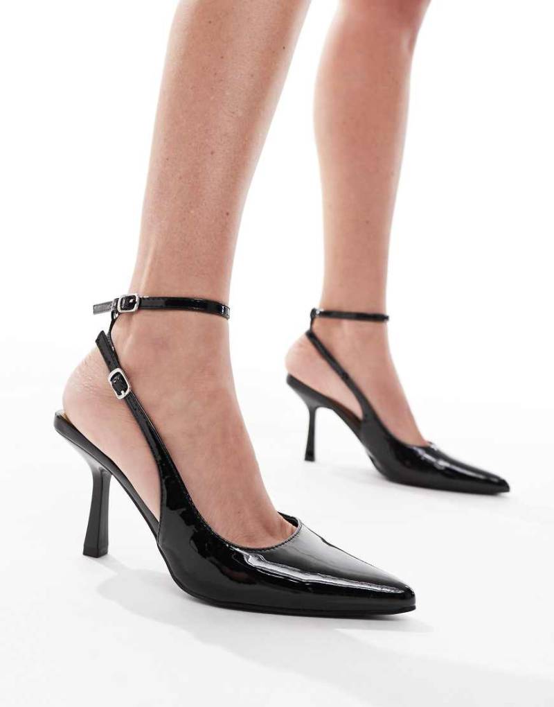 SEQWL - Salado - Fersenriemchen-Schuhe in Schwarz mit Pfennigabsatz von SEQWL