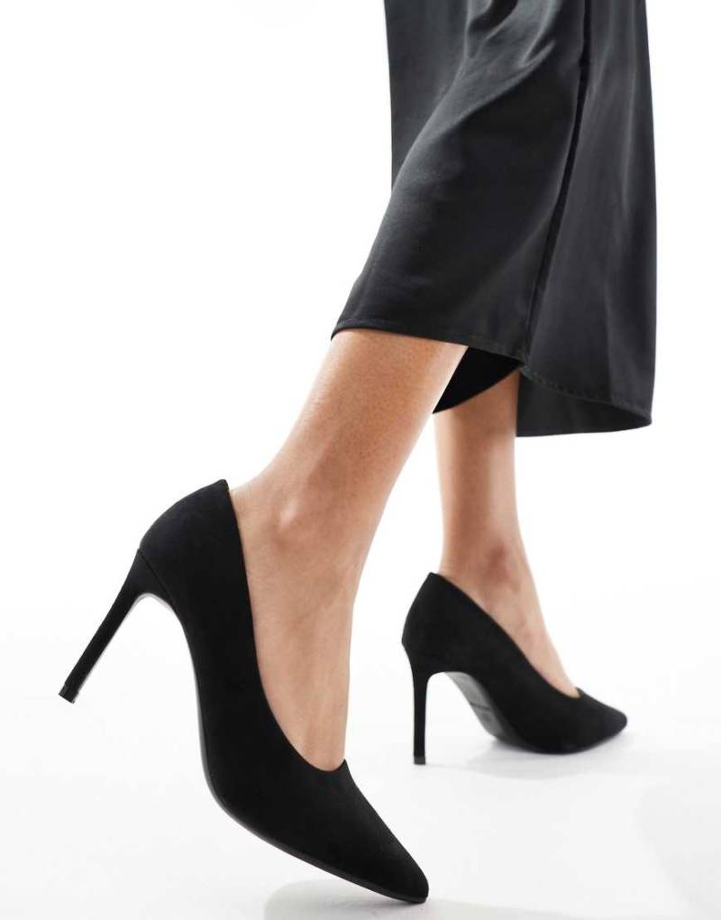 SEQWL - Spitze Pumps mit Bleistiftabsatz in Schwarz von SEQWL