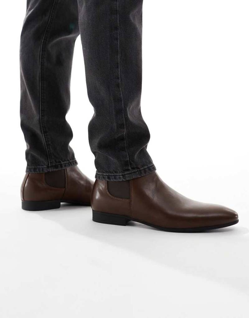 SEQWL - Spurs - Elegante Chelsea-Stiefel in Hellbraun-Brown von SEQWL