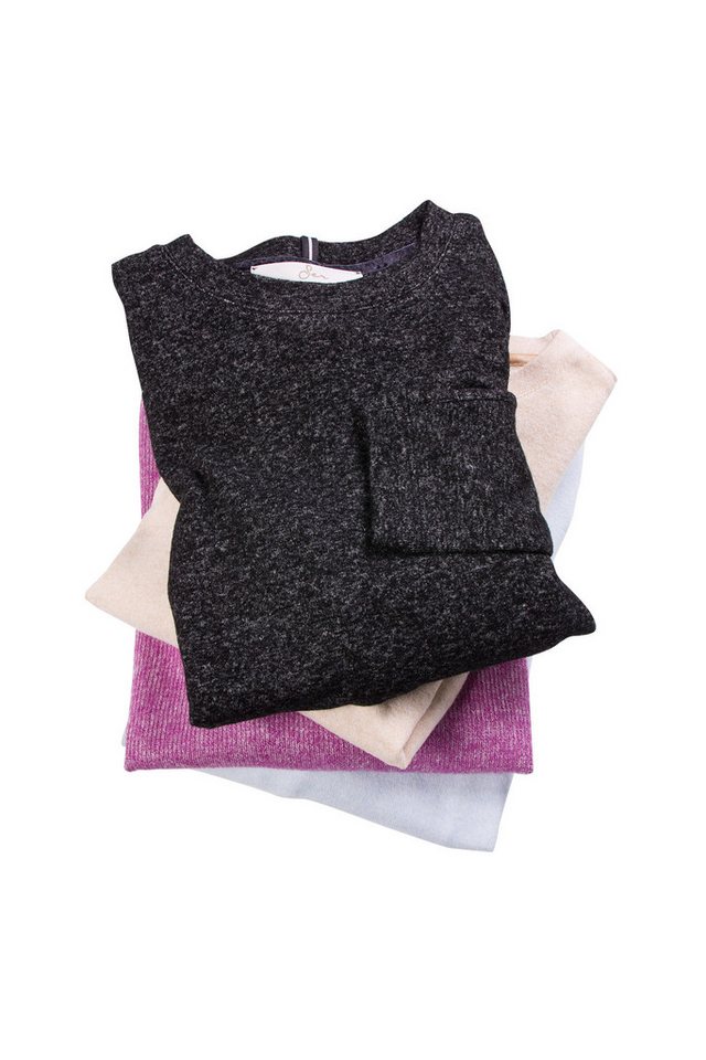 SER Langarmshirt Shirt Melange W8240144 auch in großen Größen von SER